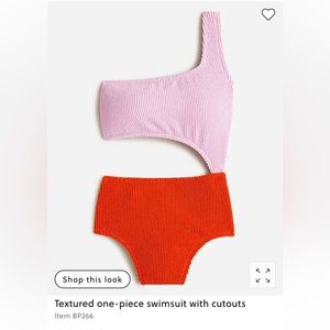 NWT J Crew Textured one-piece swimsuit with cutouts size 2 & NWT bikini bottom S